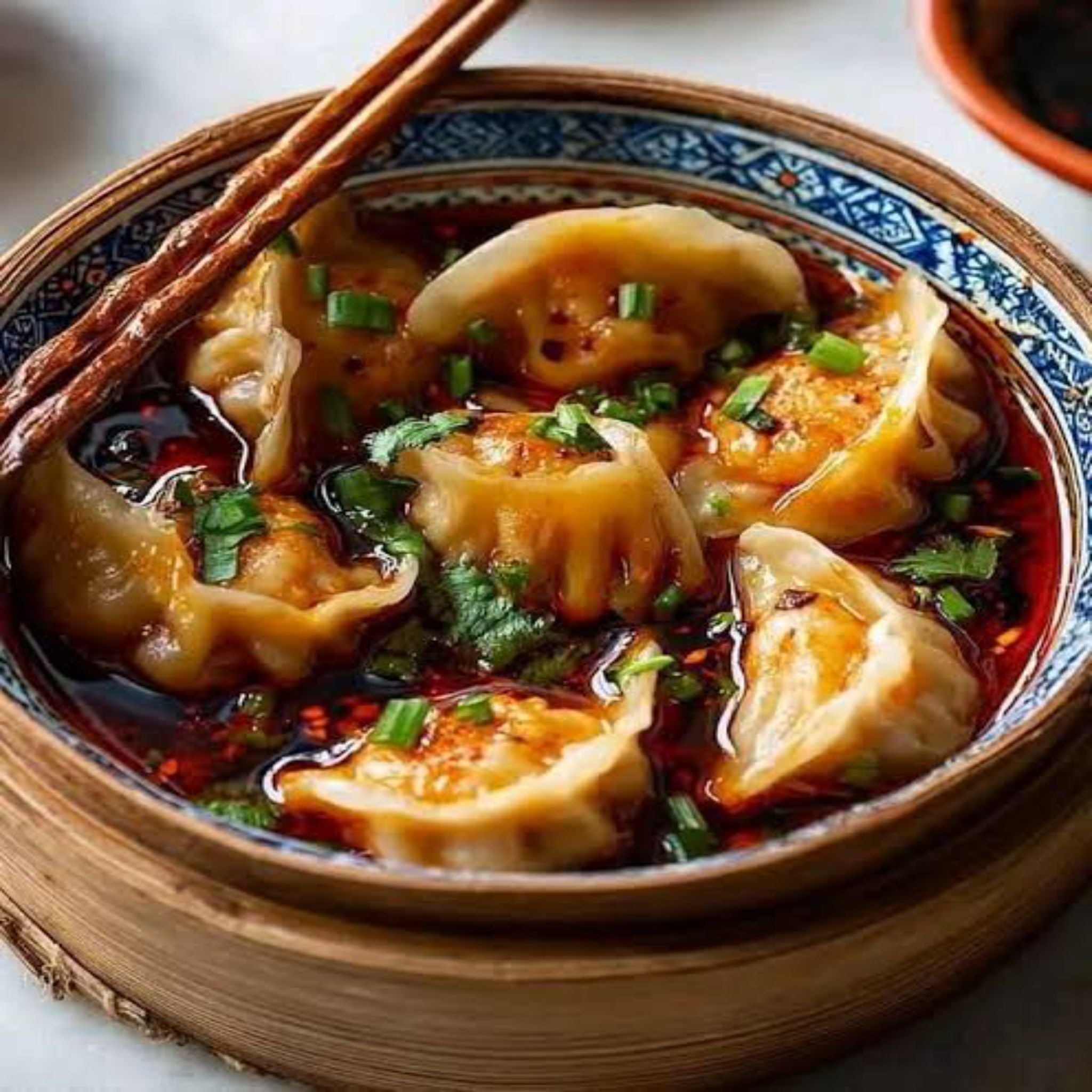 Prawn and chives dumplings